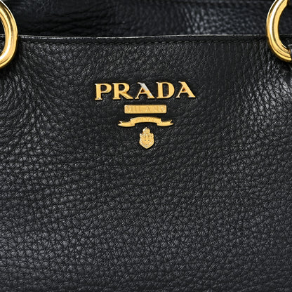 Prada Vitello Daino Tote Nero Black 6 of 16
