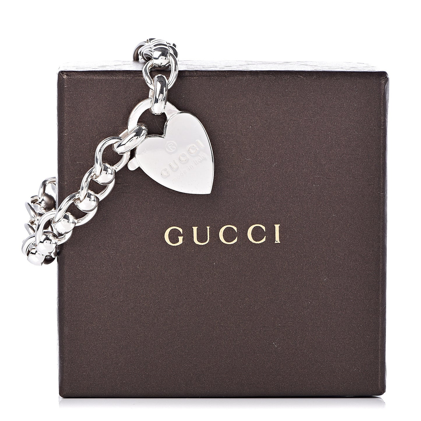 Sterling Silver Heart Lock Bracelet