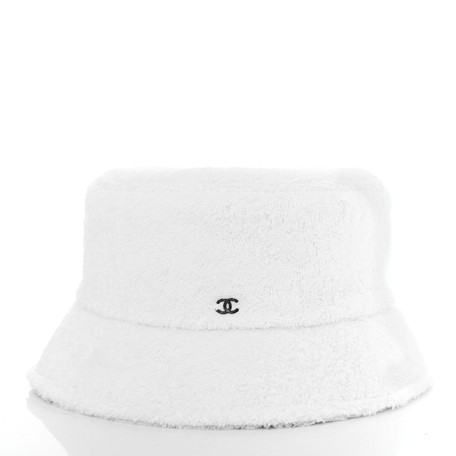 Chanel Terry Cloth CC Bucket Hat M White 3 of 6