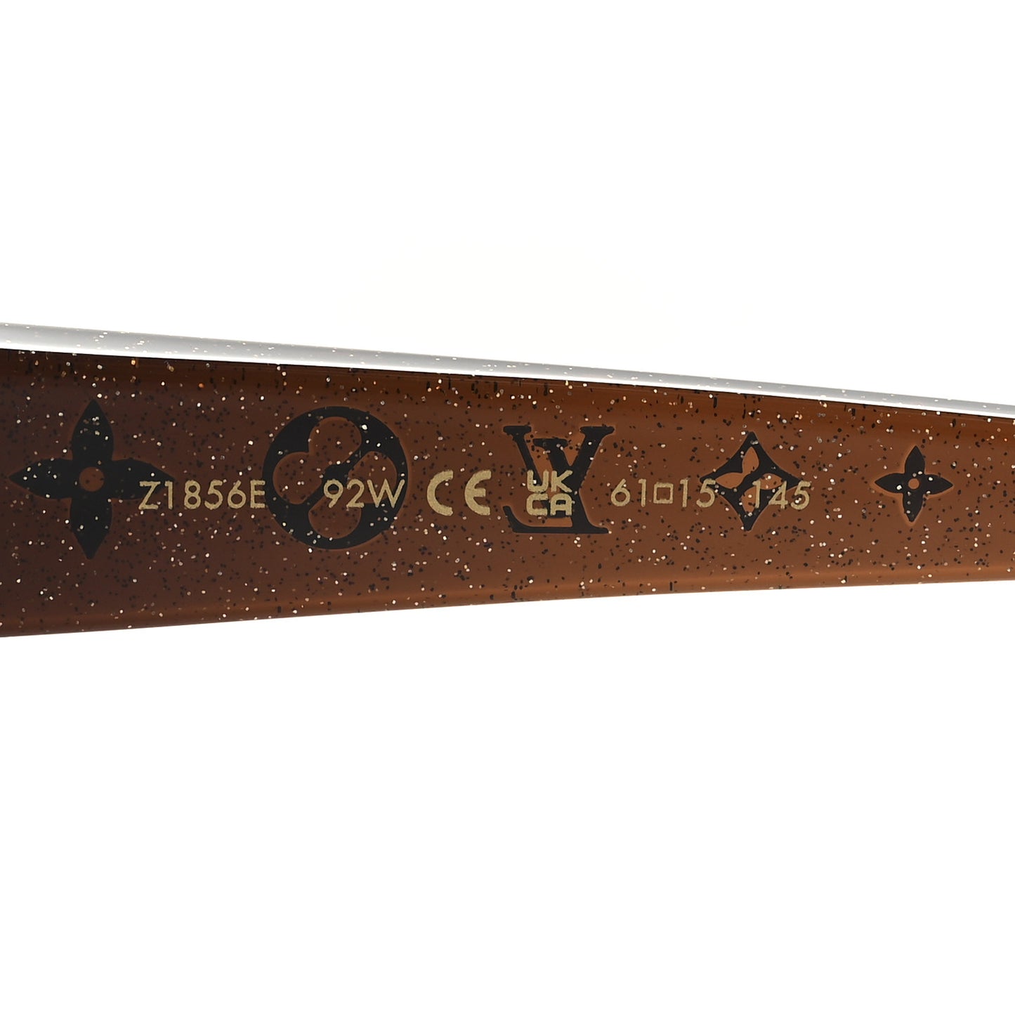 Acetate Obsession Round Sunglasses Z1856E Brown Glitter