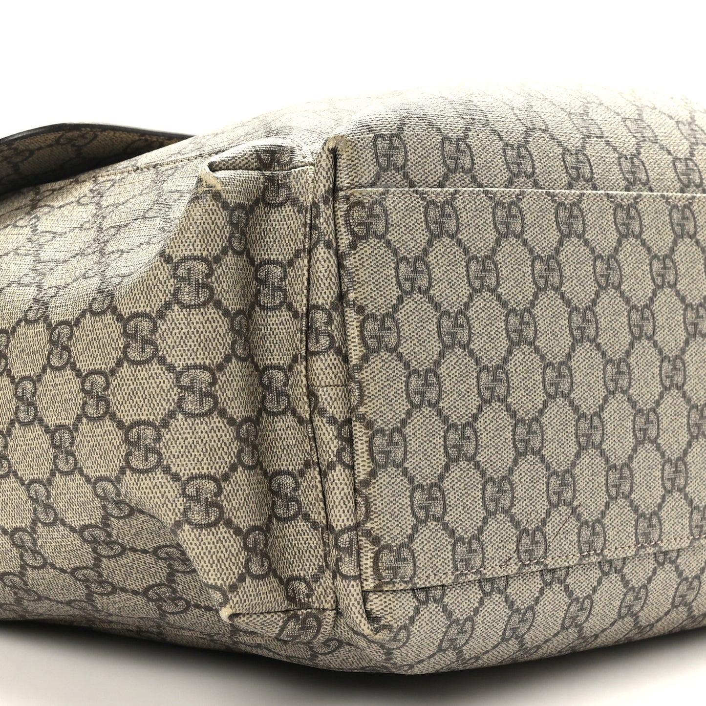 GG Plus Monogram Messenger Diaper Bag Dark Brown