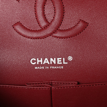 Chanel Caviar Quilted Medium Double Flap Burgundy 6 of 10