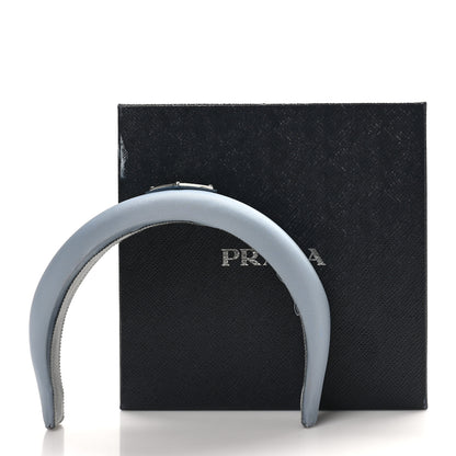 Prada Re-Nylon Triangle Logo Headband Fiordaliso 5 of 5