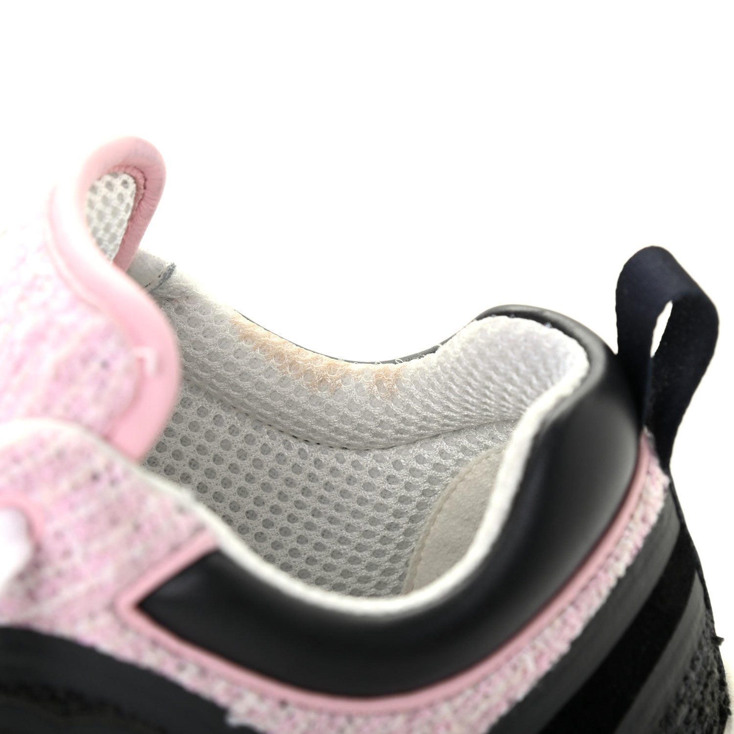 Chanel Tweed Suede Calfskin CC Sneakers 37 Gray Pink 8 of 10