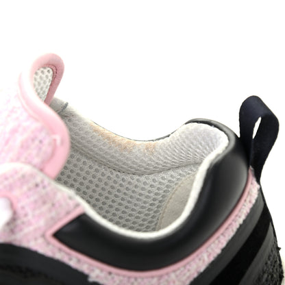 Chanel Tweed Suede Calfskin CC Sneakers 37 Gray Pink 8 of 10