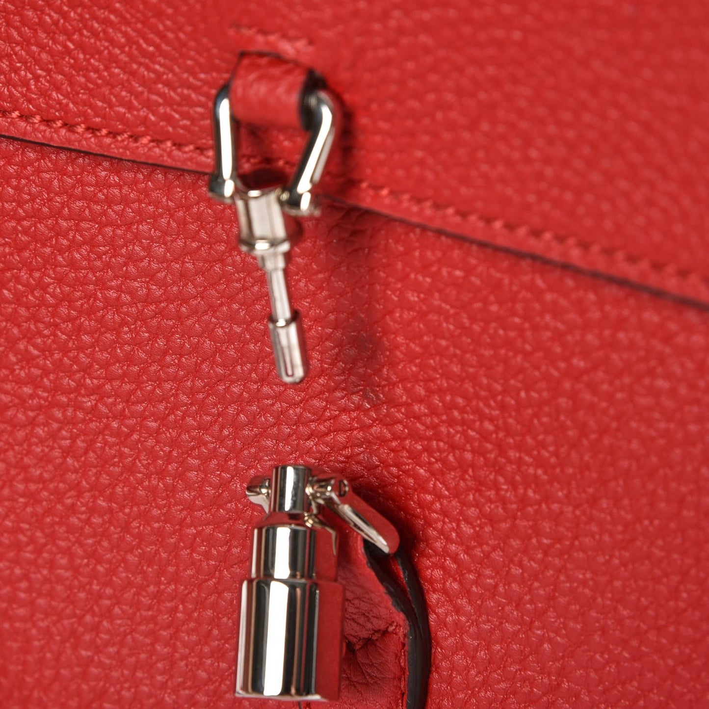 Grand Prix Calfskin Jackie Convertible Shoulder Bag Hibiscus Red