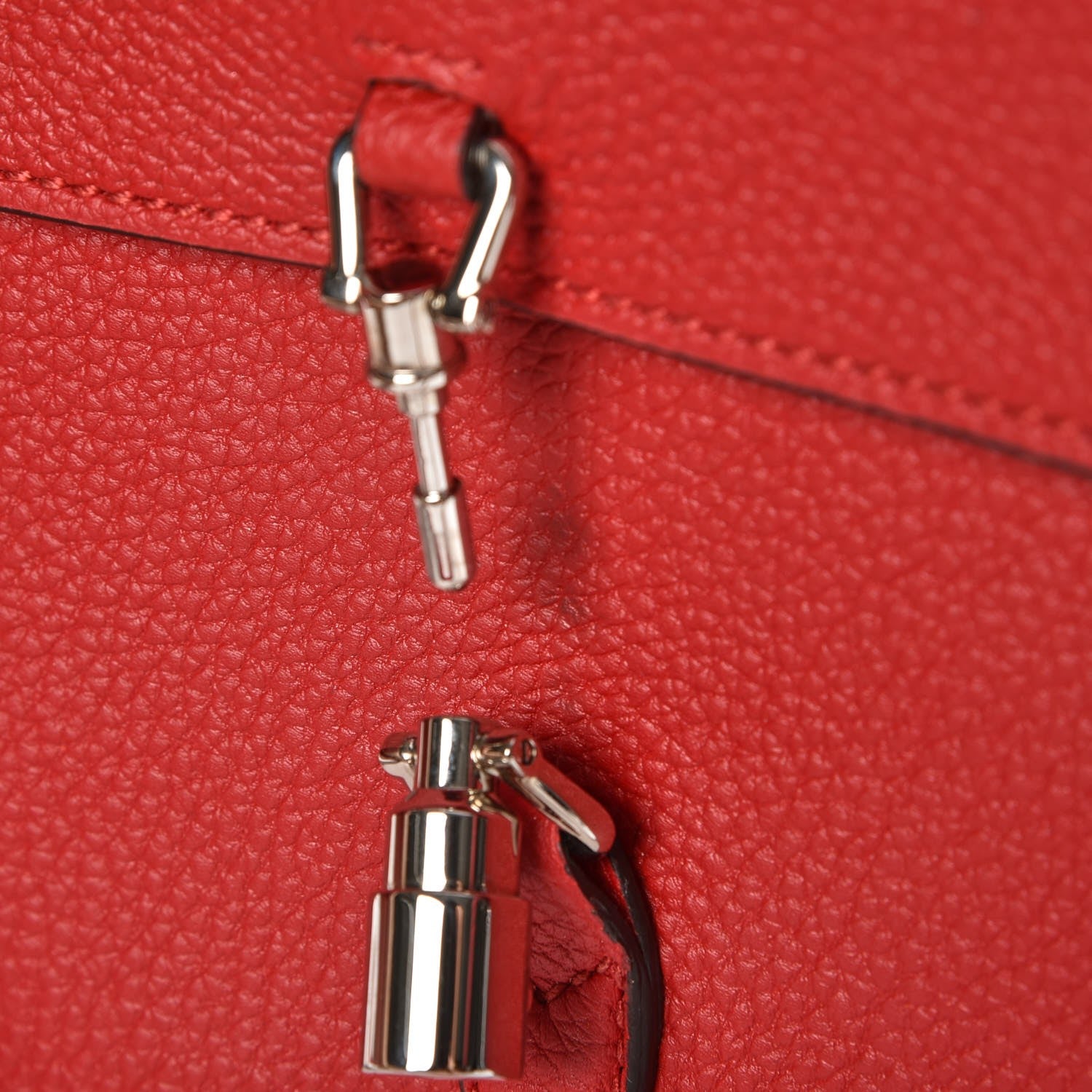 Gucci Grand Prix Calfskin Jackie Convertible Shoulder Bag Hibiscus Red 9 of 10