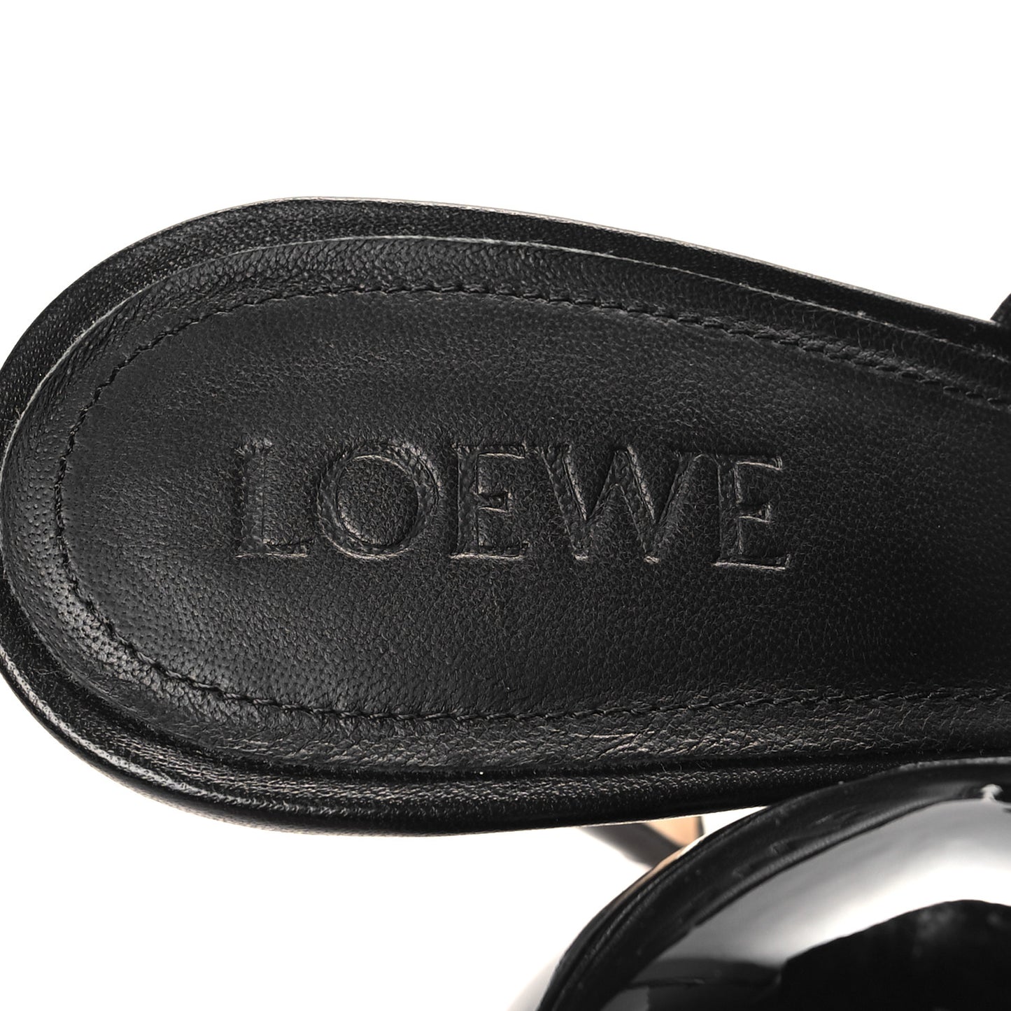 Calfskin Balloon 100 Sandal 40 Balck