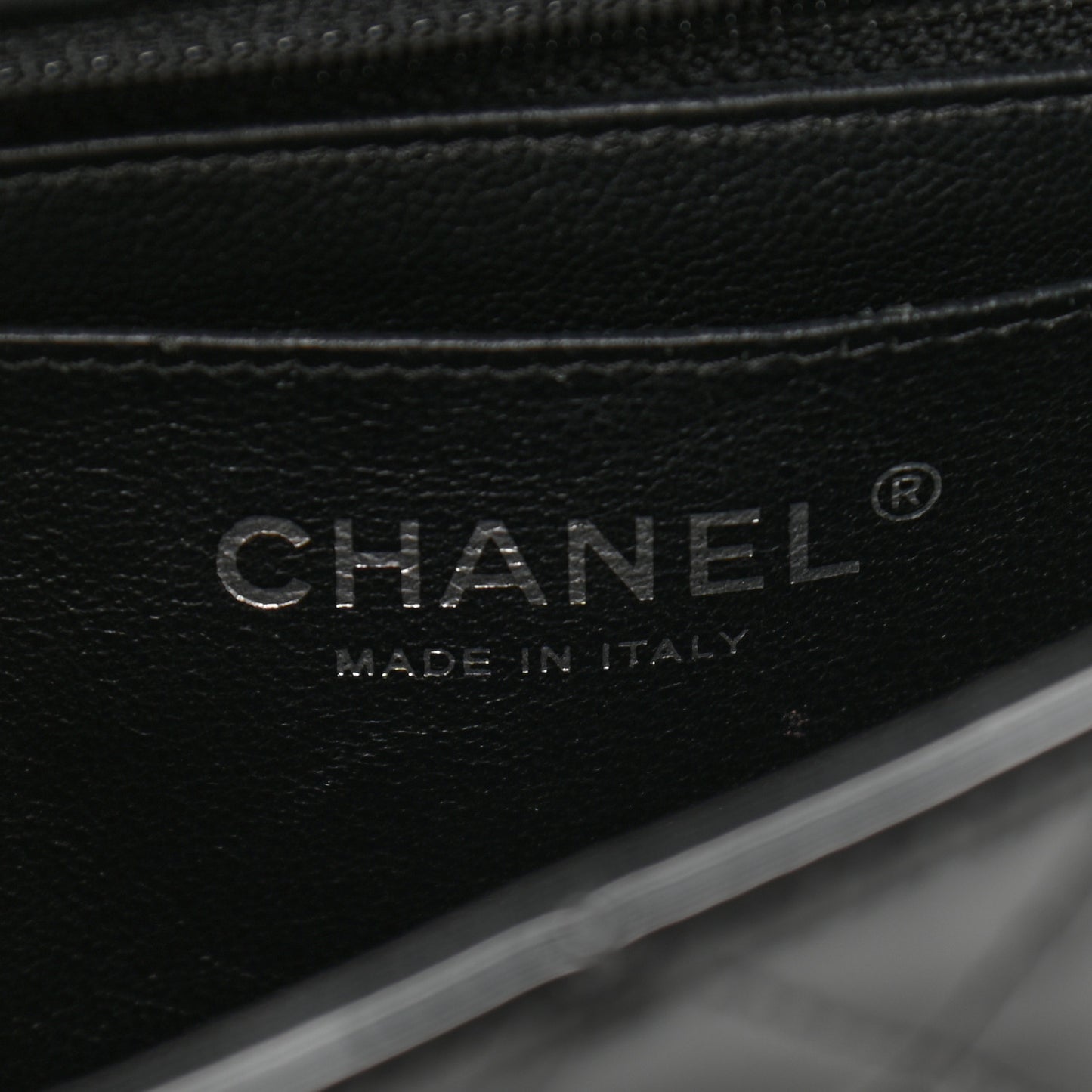 Patent Calfskin Quilted Mini Rectangular Flap Black