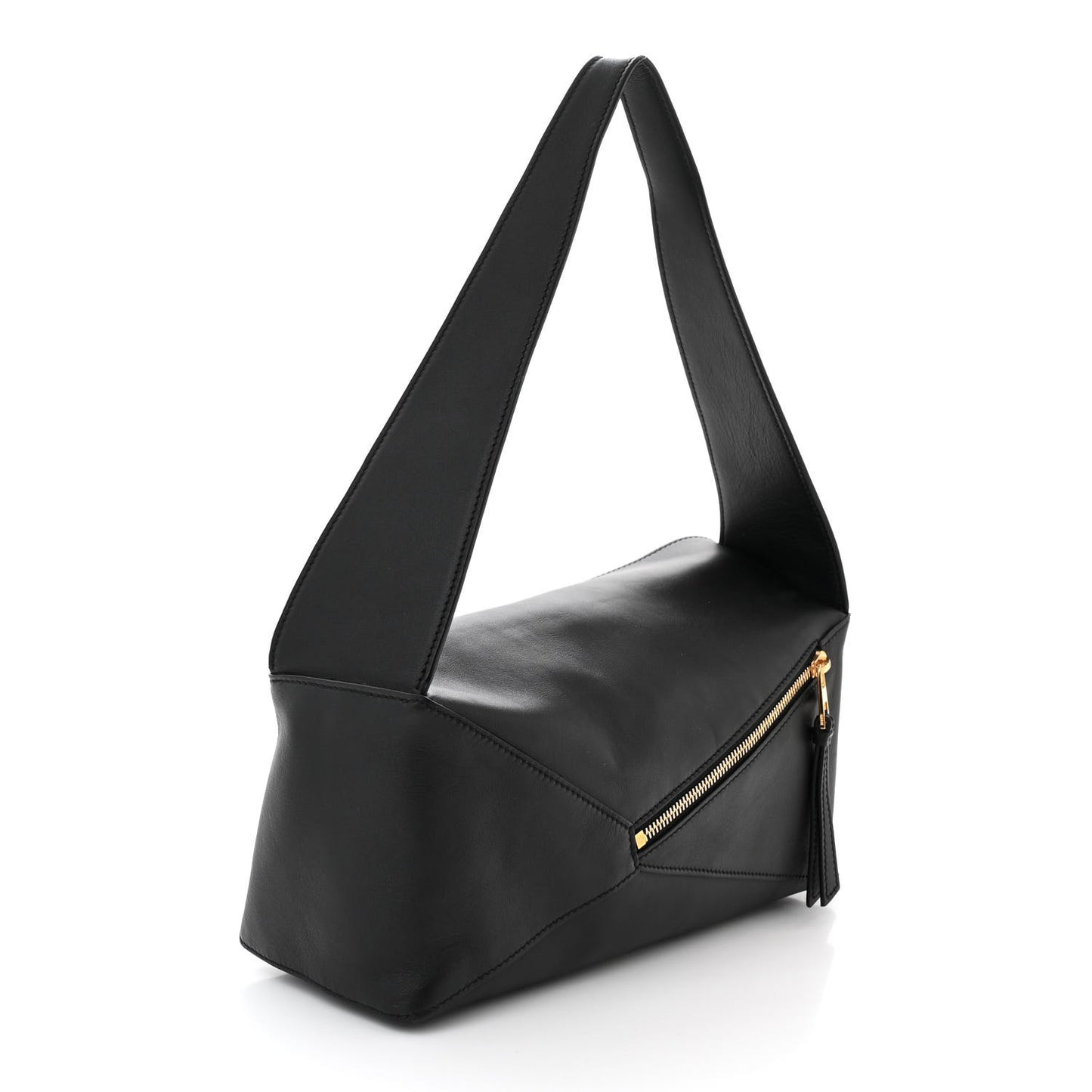 Calfskin Puzzle Hobo Black