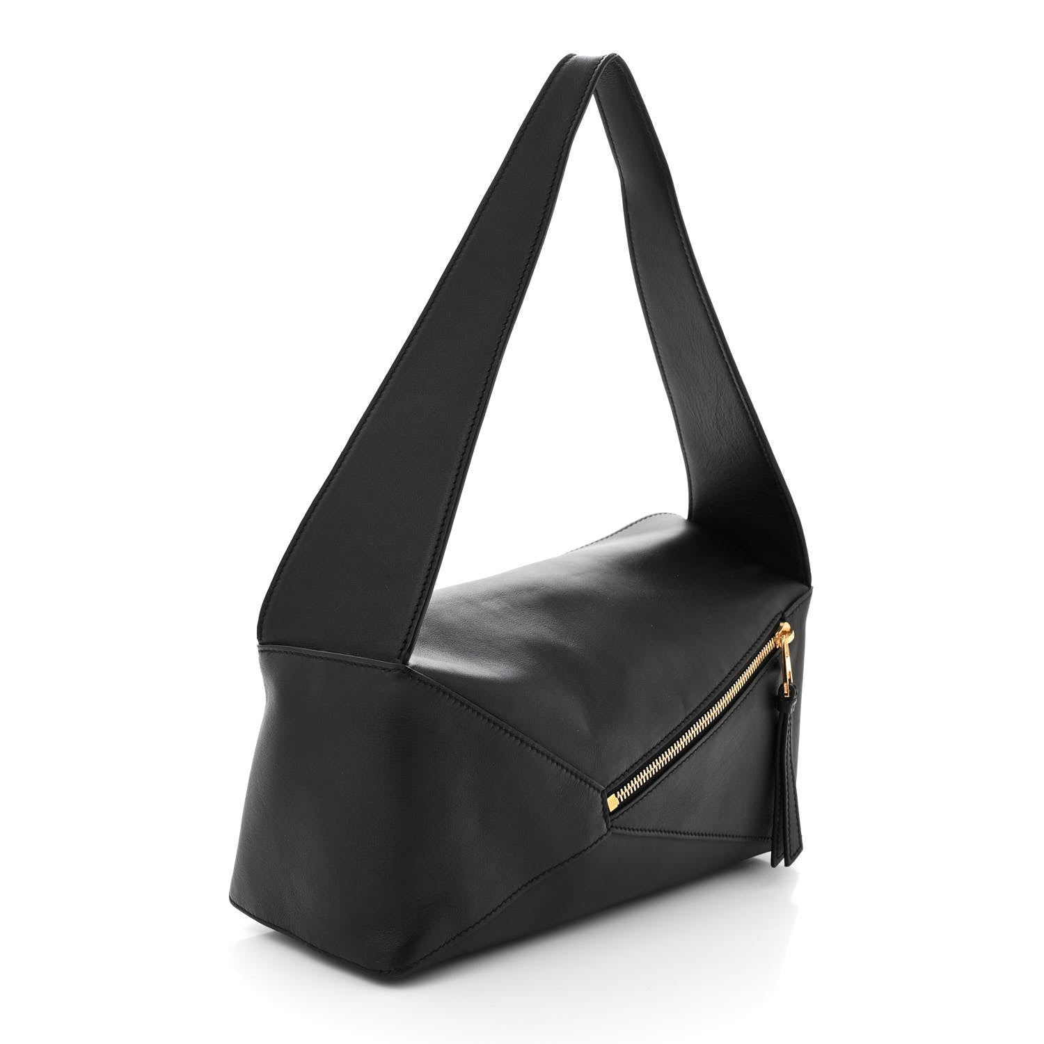 Loewe Calfskin Puzzle Hobo Black 3 of 9