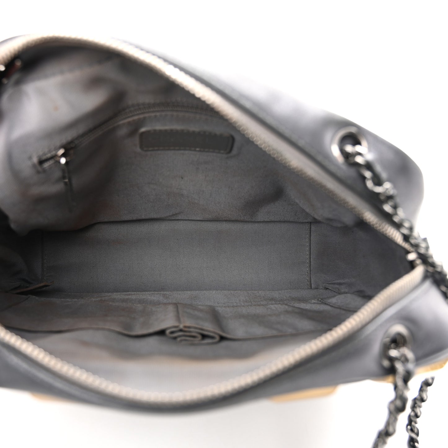 Metallic Lambskin Plexiglass Evening Art Camera Case Silver