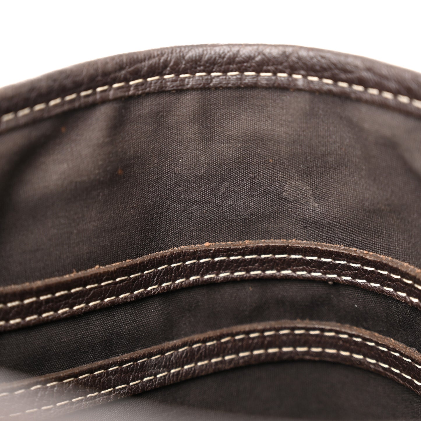 Mini Lin Monogram Bucket Bag Ebene