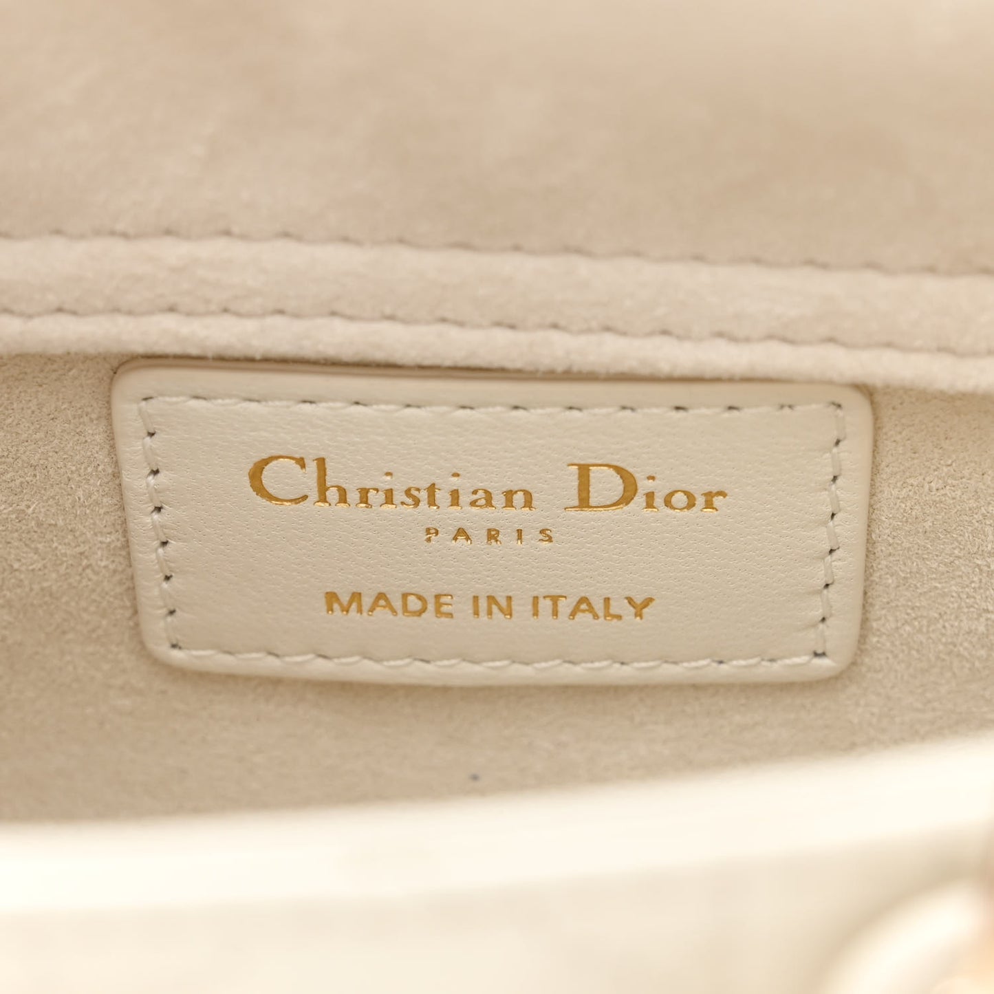 Lambskin Cannage Micro Lady D-Joy Latte