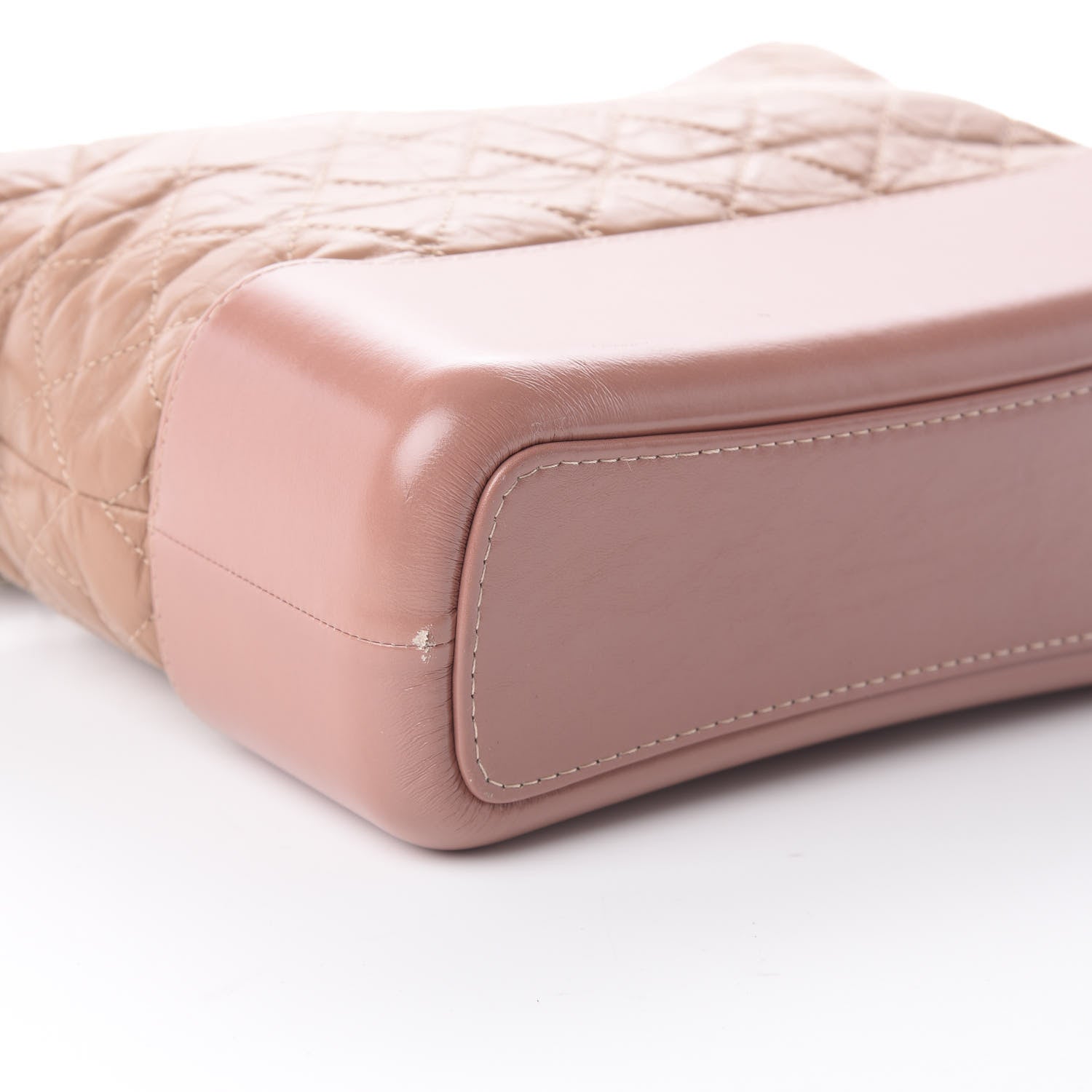 Chanel Aged Calfskin Quilted Medium Gabrielle Hobo Pink 5 of 9