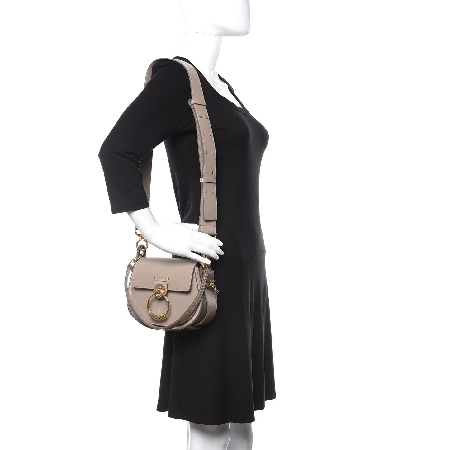 Calfskin Small Tess Bag Motty Grey