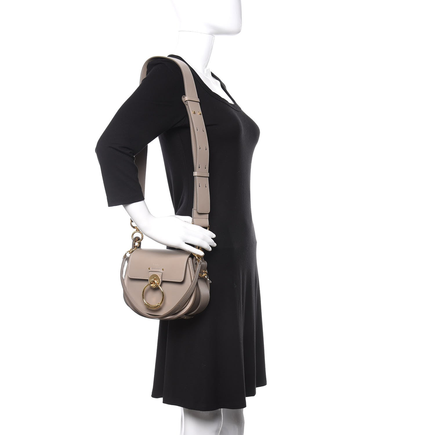 Chloe Calfskin Small Tess Bag Motty Grey 2 of 8