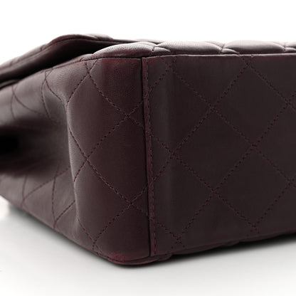 Chanel Lambskin Quilted Maxi Double Flap Plum 9 of 11