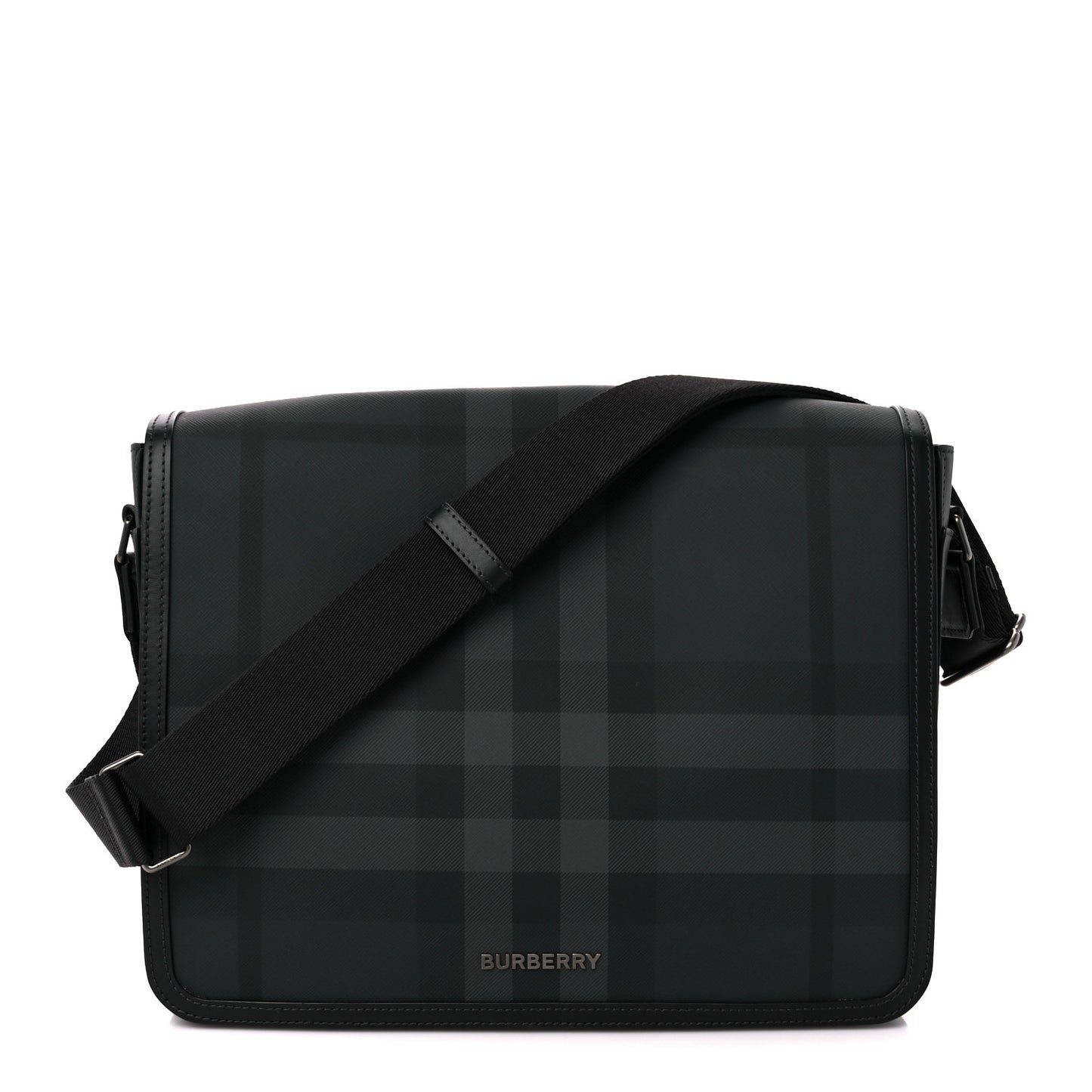 London Check Alfred Messenger Charcoal