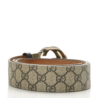 Gucci GG Supreme Monogram Interlocking G Belt 105 42 Dark Brown 2 of 7