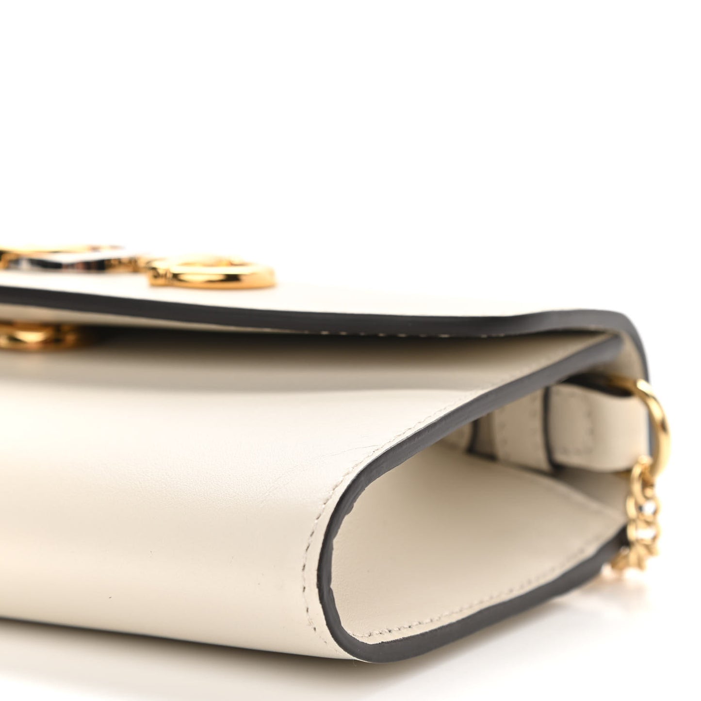 Smooth Calfskin Mini Zumi Shoulder Bag White