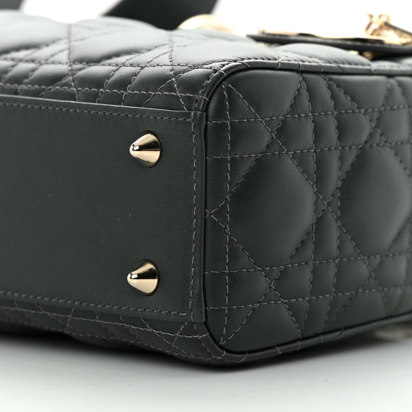Lambskin Cannage Gradient Small My ABCDior Lady Dior Grey