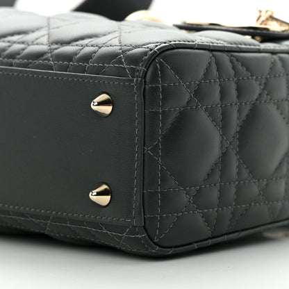Christian Dior Lambskin Cannage Gradient Small My ABCDior Lady Dior Grey 9 of 12