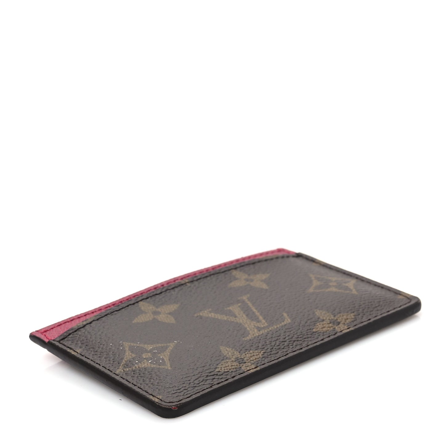 Monogram Card Holder Fuchsia