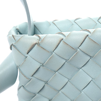 Bottega Veneta Nappa Intrecciato Tie Shoulder Bag Blue 15 of 18