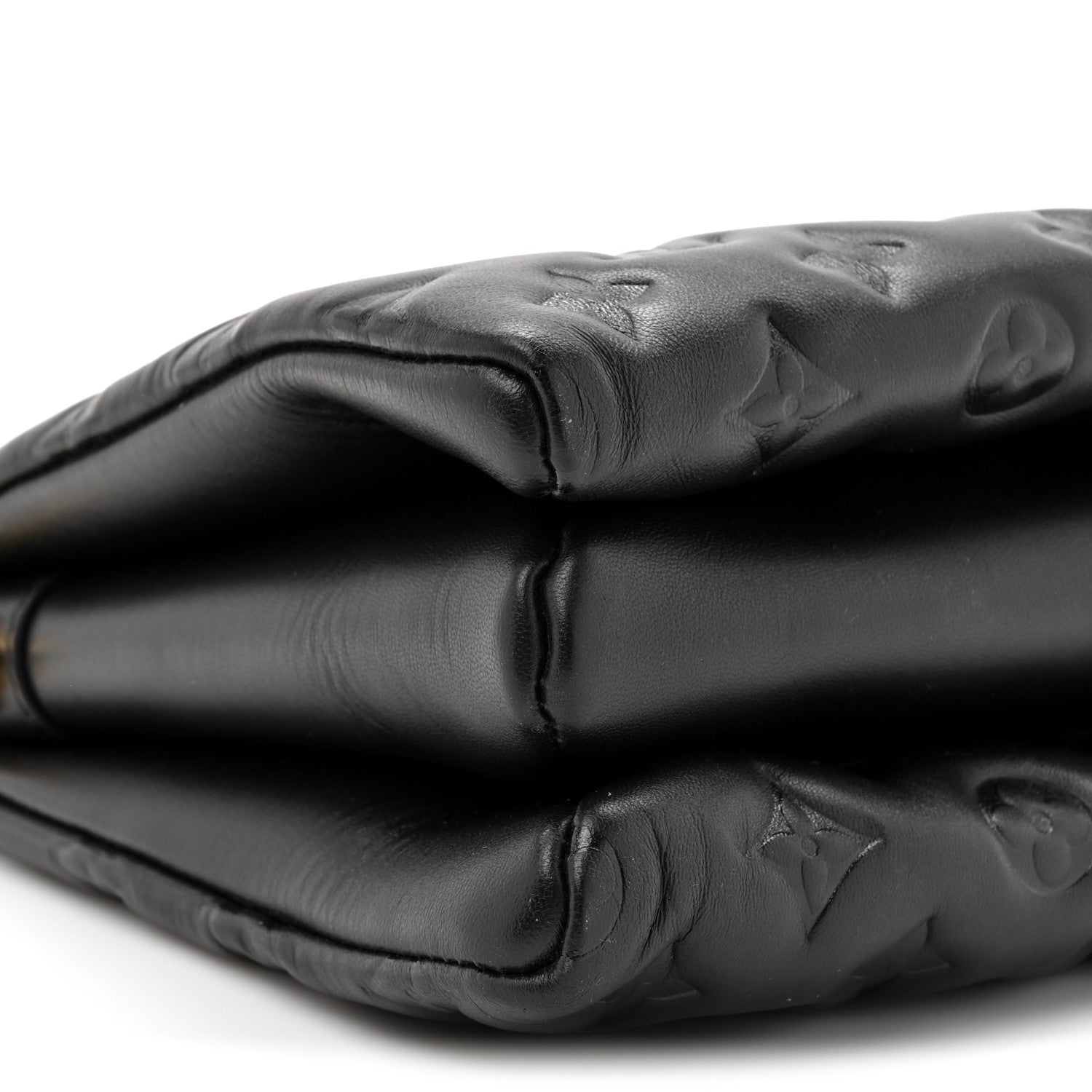 Louis Vuitton Lambskin Embossed Monogram Coussin PM Black 11 of 11