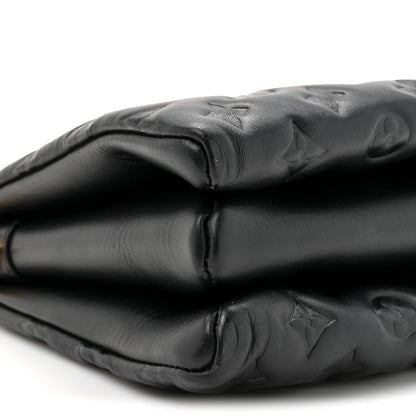 Louis Vuitton Lambskin Embossed Monogram Coussin PM Black 11 of 11