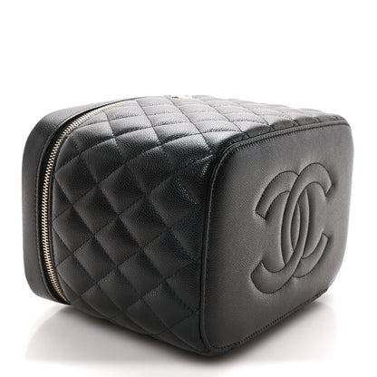 Chanel Caviar Quilted Large Vanity Pouch Black 9 of 11