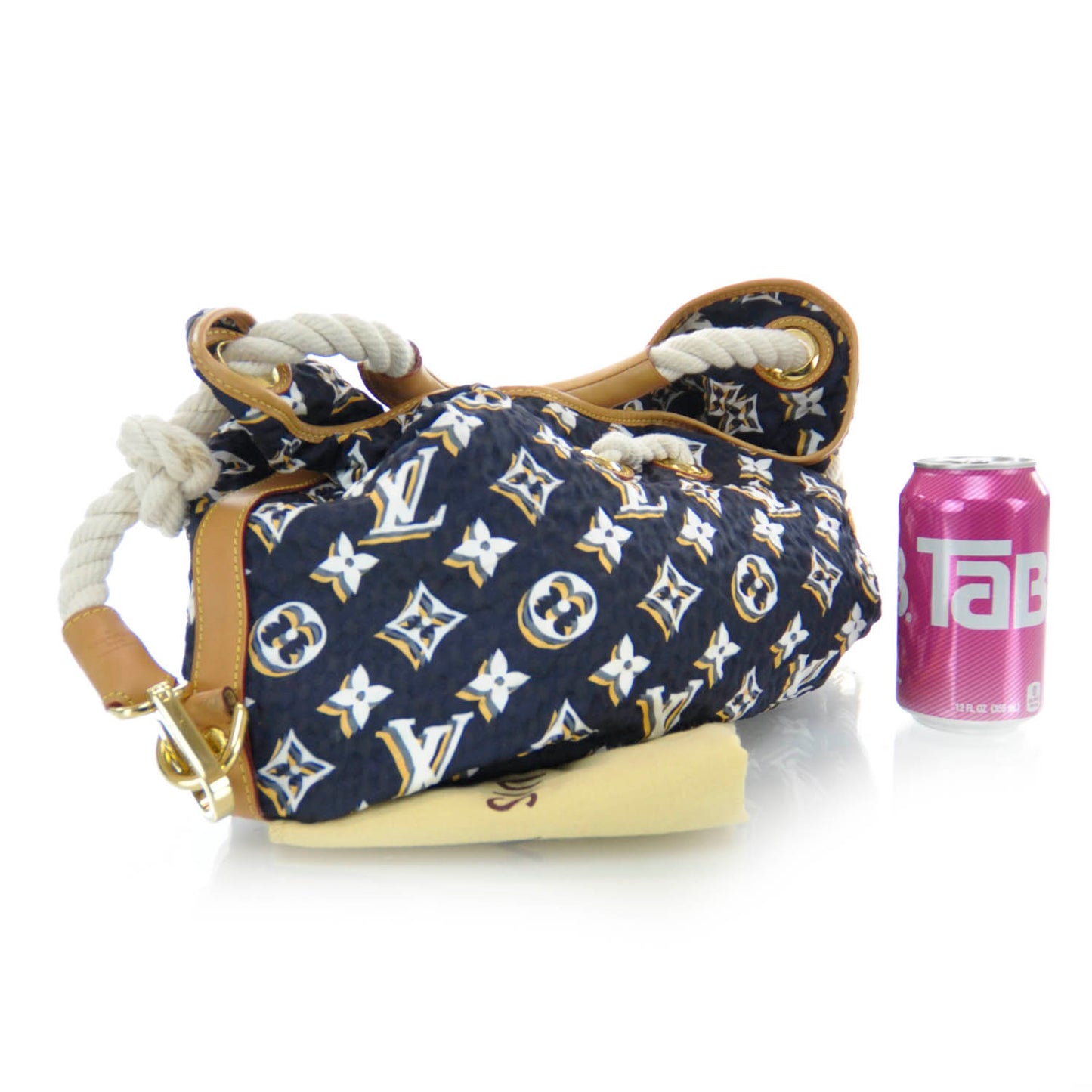 Canvas Monogram Cruise Bulles MM Navy