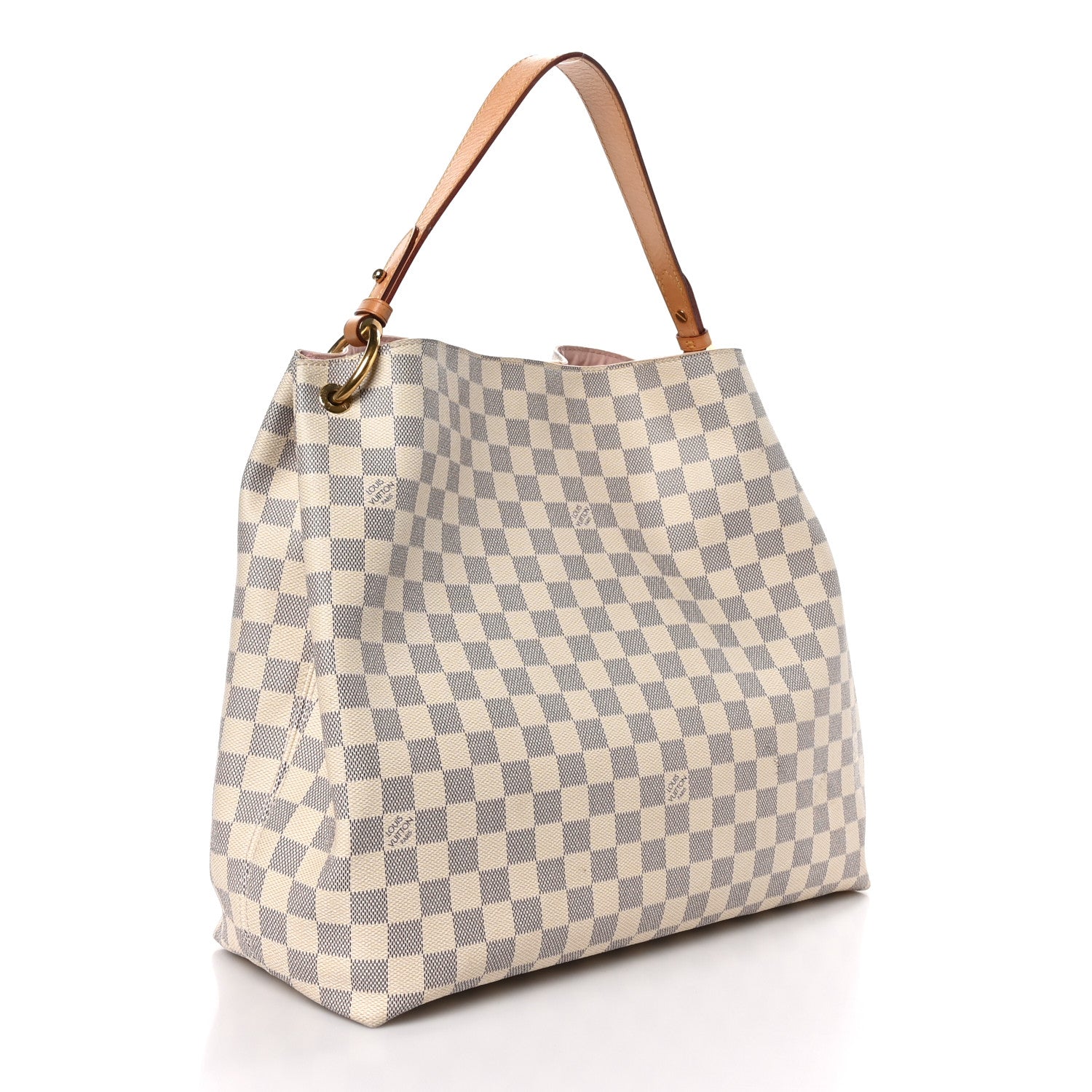 Louis Vuitton Damier Azur Graceful MM Rose Ballerine 3 of 9