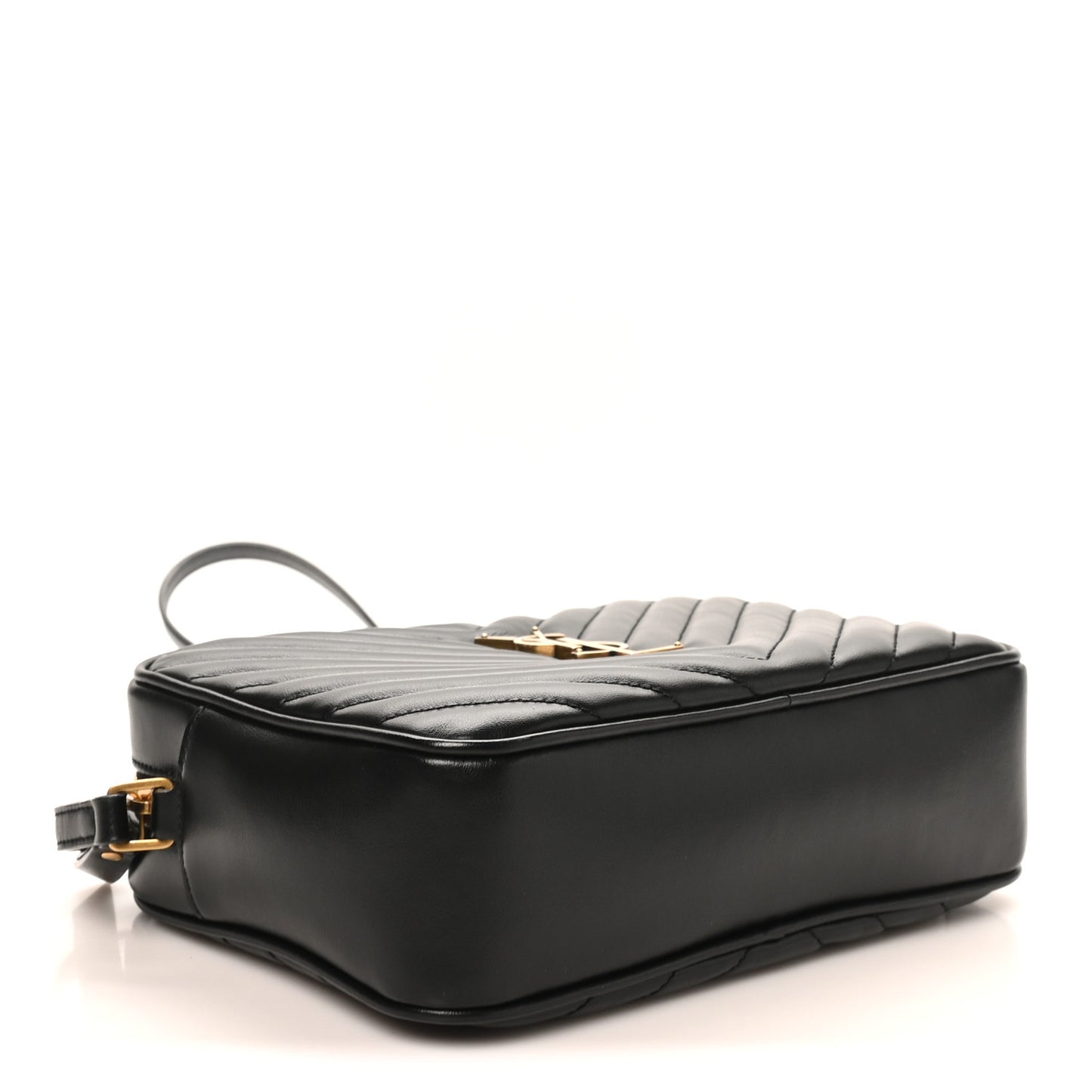 Calfskin Matelasse Monogram Lou Camera Bag Black