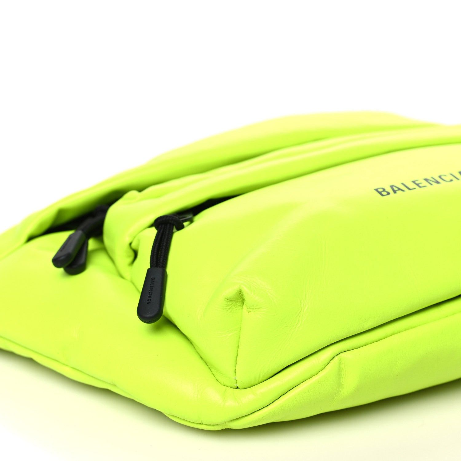 Balenciaga Nappa Calfskin Puffy Belt Bag Fluo Yellow 9 of 10