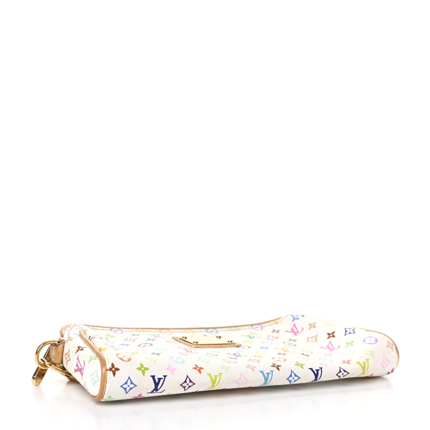 Monogram Multicolor Kate Clutch White