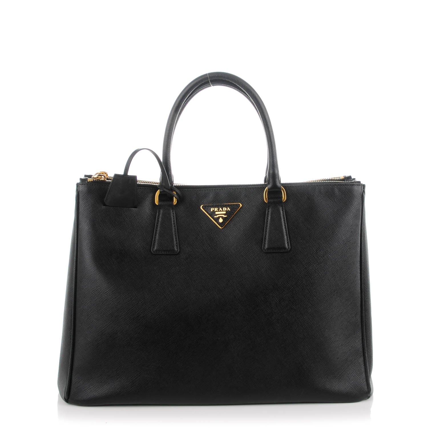 Prada Saffiano Large Galleria Double Zip Tote Black 1 of 8