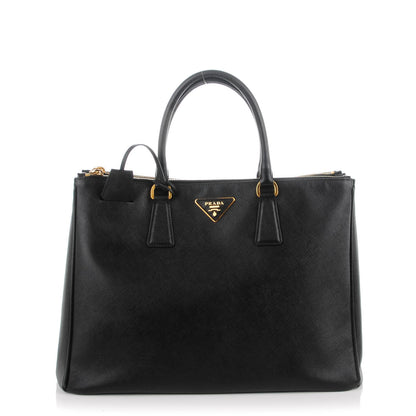 Prada Saffiano Large Galleria Double Zip Tote Black 1 of 8