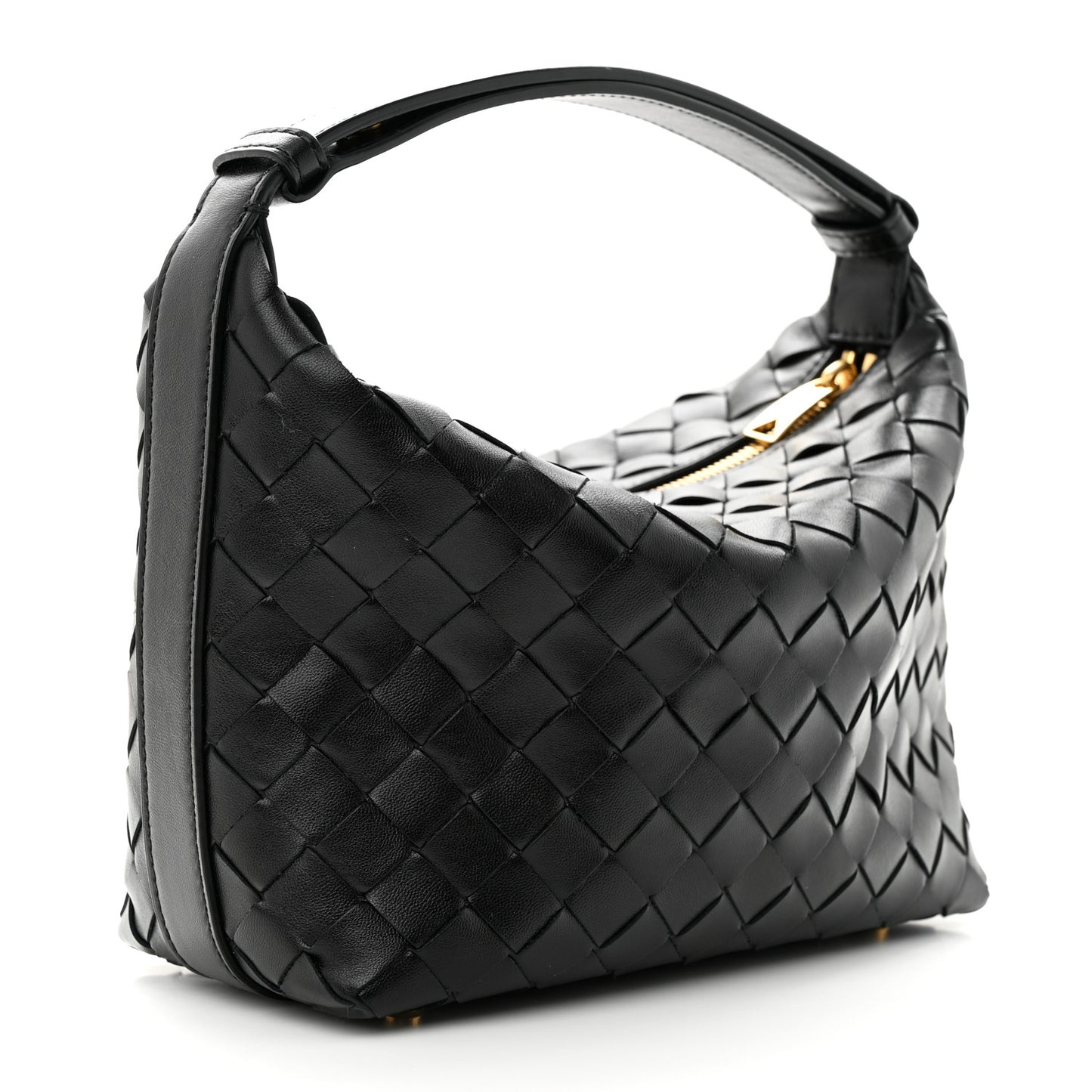 Calfskin Nappa Intrecciato Mini Wallace Black