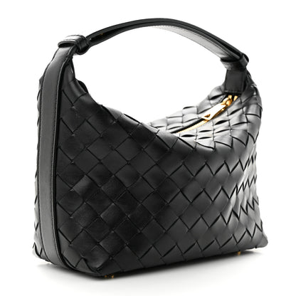 Bottega Veneta Calfskin Nappa Intrecciato Mini Wallace Black 3 of 10
