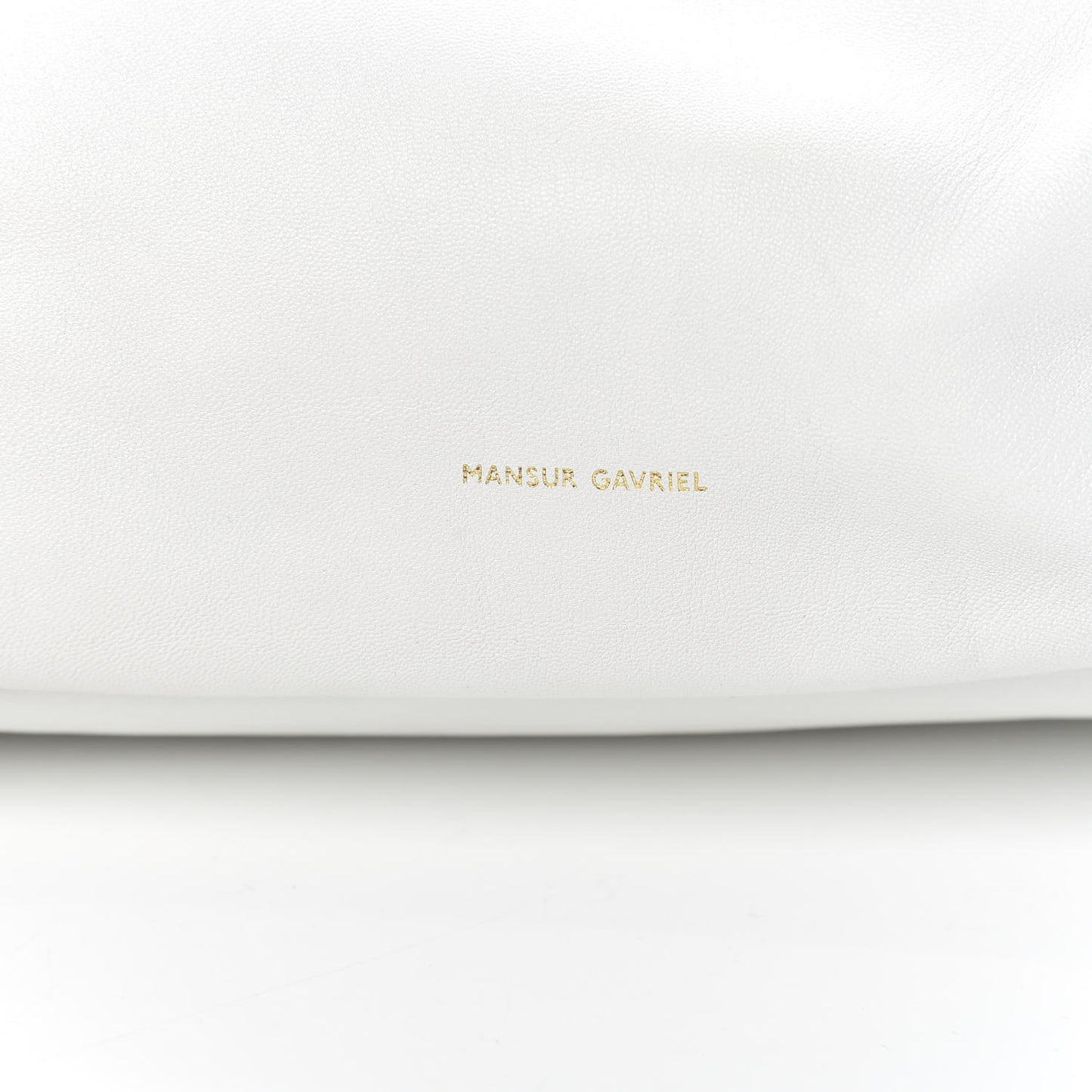 Lambskin Cloud Clutch White