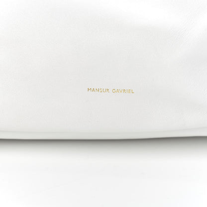Mansur Gavriel Lambskin Cloud Clutch White 7 of 10
