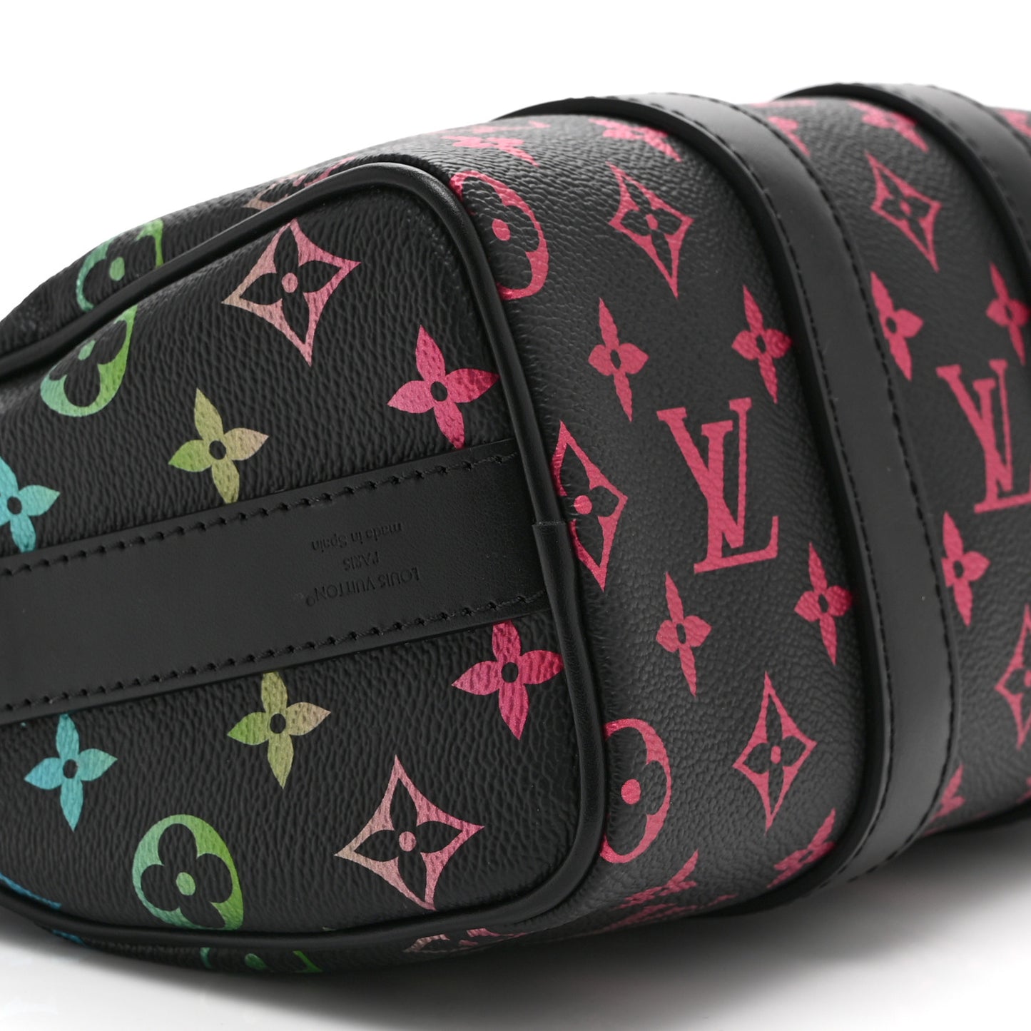 Monogram Iridescent Keepall Bandouliere 25 Black