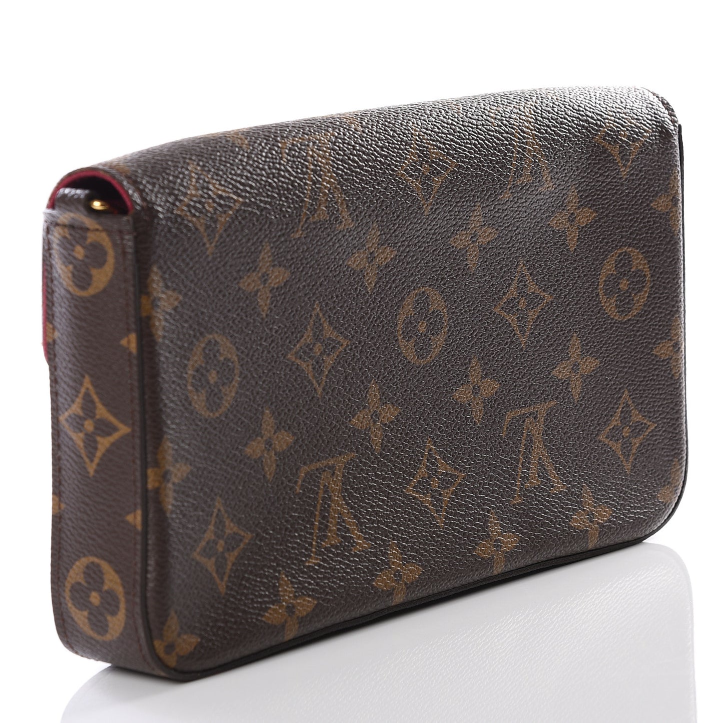Monogram Pochette Felicie Chain Wallet Fuchsia
