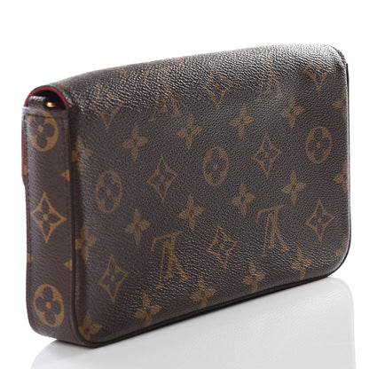 Louis Vuitton Monogram Pochette Felicie Chain Wallet Fuchsia 2 of 10