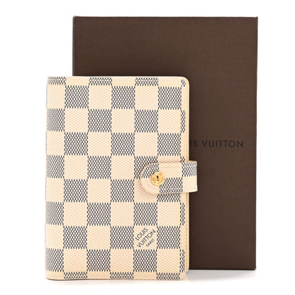 Louis Vuitton Damier Azur Small Ring Agenda Cover 9 of 9