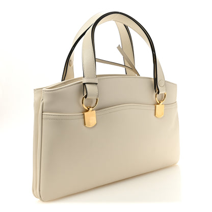 Gucci Vitello Palmellato Lux Arli Top Handle Bag White 3 of 12