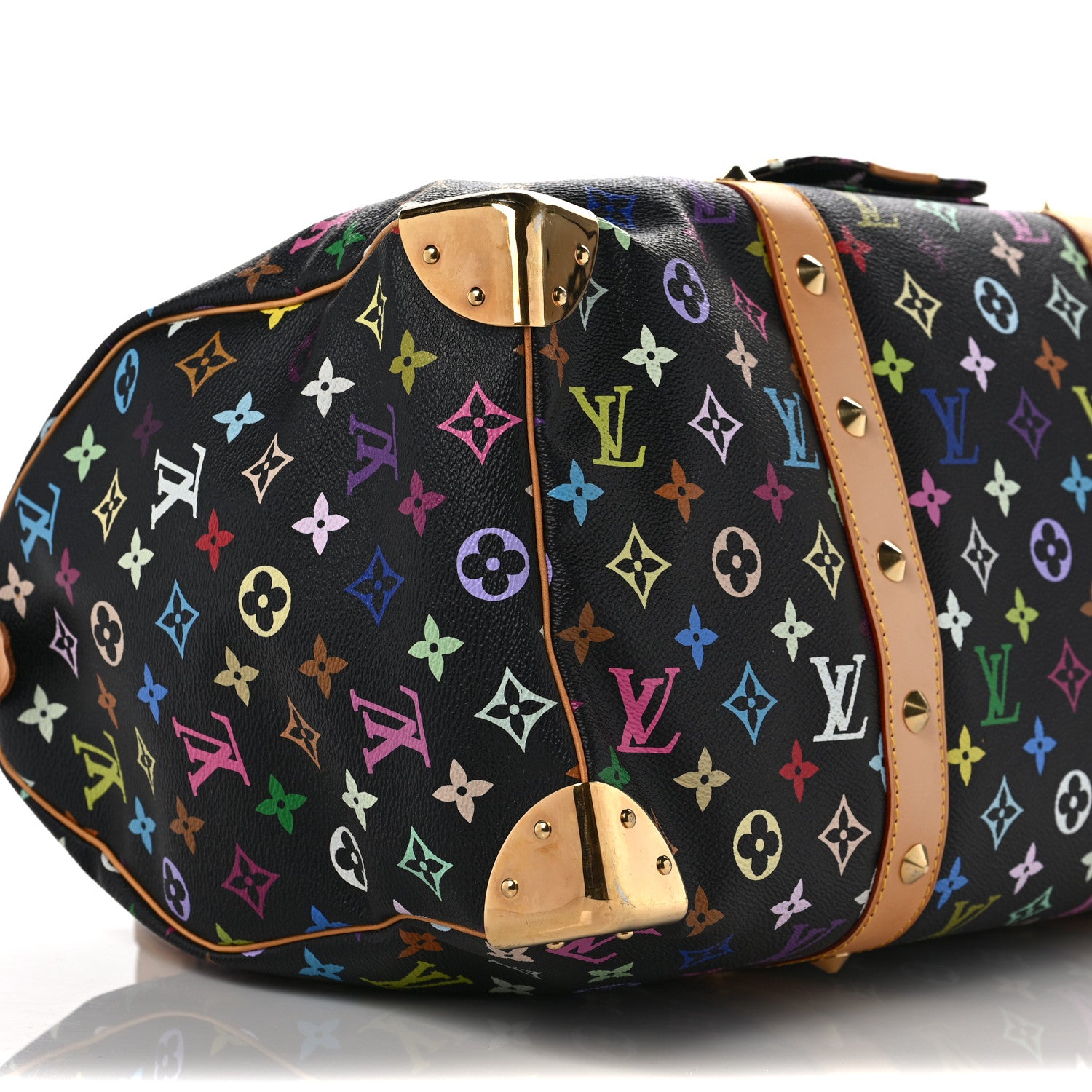 Louis Vuitton Monogram Multicolor Keepall 45 Black 7 of 10