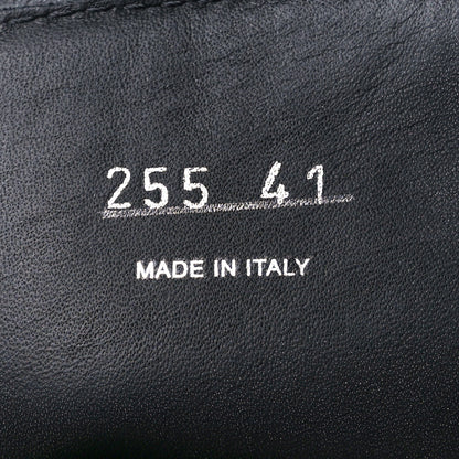 Prada Spazzolato Rois Re-Nylon Metal Triangle Logo Monolith Pouch Pocket 55mm Boots 41 Black 8 of 11